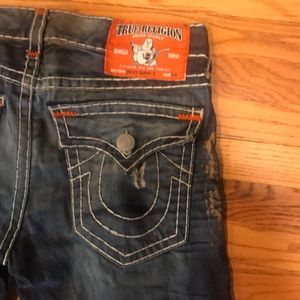 True religion paint splattered men’s jeans